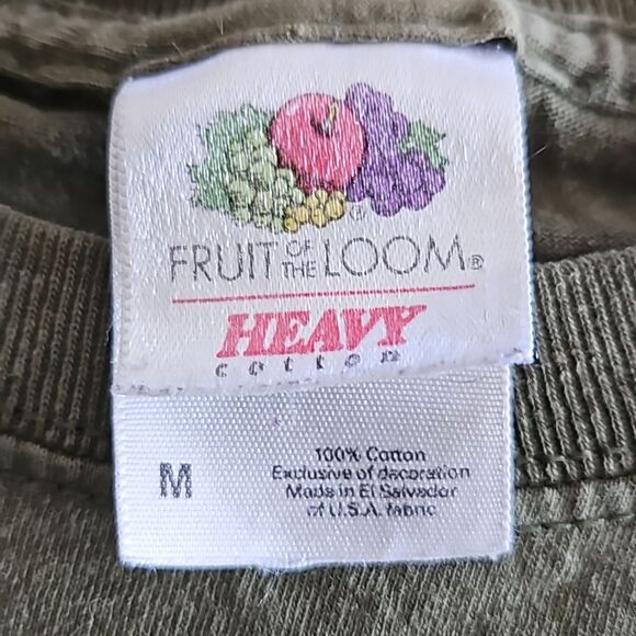 Fruit of the Loom Men's M Olive Realtree Crew Neck T-Shirt Summer Tee - Picture 6 of 6